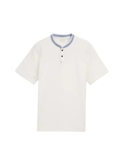Herren Tom Tailor Poloshirt mit Stehkragen