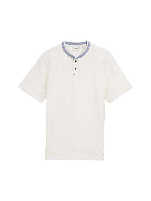 Herren Tom Tailor Poloshirt mit Stehkragen