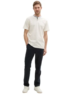 Herren Tom Tailor Poloshirt mit Stehkragen