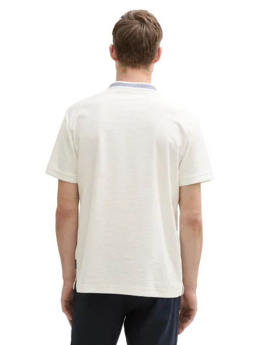 Herren Tom Tailor Poloshirt mit Stehkragen