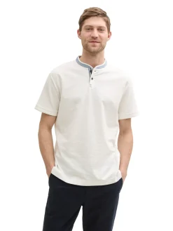 Herren Tom Tailor Poloshirt mit Stehkragen