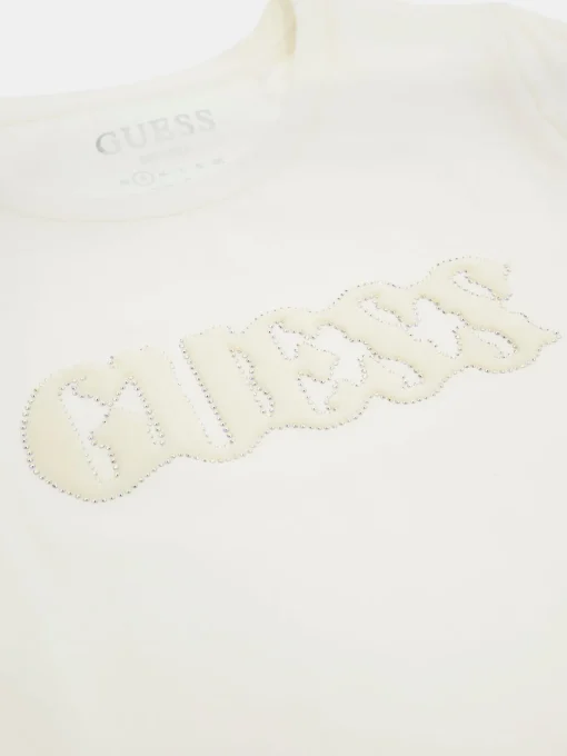 Damen GUESS Pony Hair Logo T-Shirt