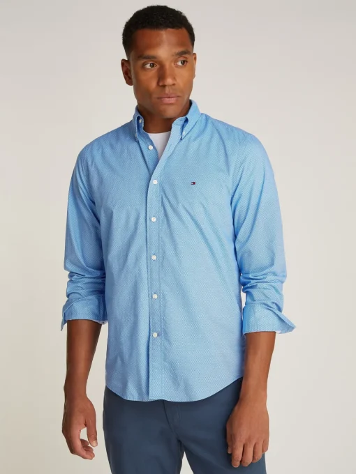 Herren Tommy Hilfiger Popeline Hemd