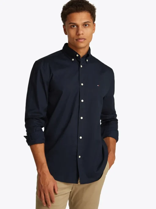 Herren Tommy Hilfiger Popeline Hemd