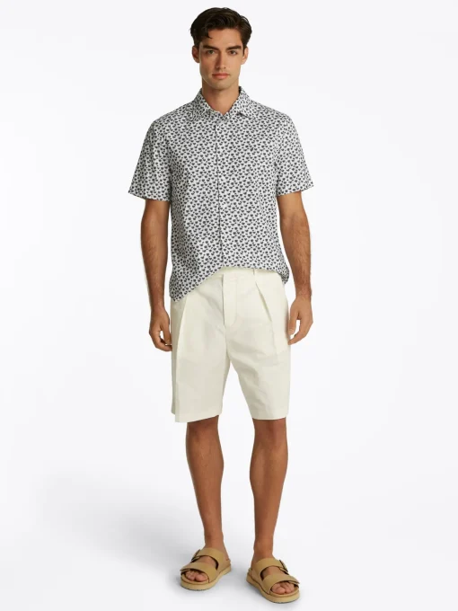 Herren Tommy Hilfiger Popeline Hemd mit Palmenprint