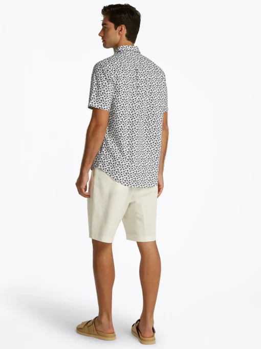 Herren Tommy Hilfiger Popeline Hemd mit Palmenprint