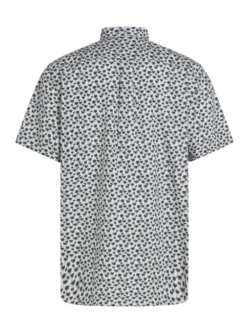 Herren Tommy Hilfiger Popeline Hemd mit Palmenprint