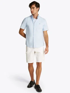 Herren Tommy Hilfiger Popeline Kurzarm Hemd