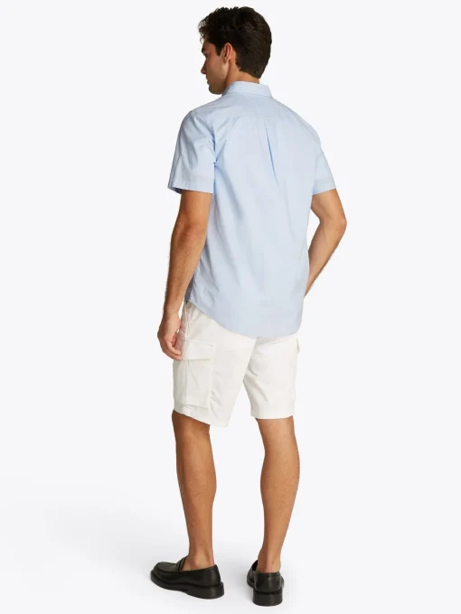 Herren Tommy Hilfiger Popeline Kurzarm Hemd