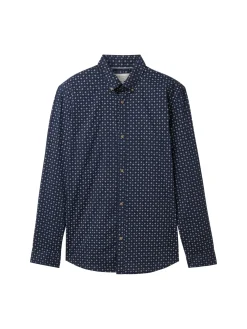 Herren Tom Tailor Denim Poplin Hemd mit Print