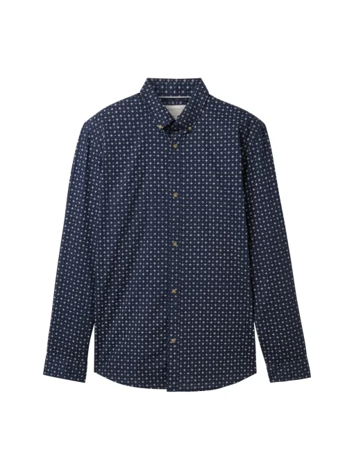 Herren Tom Tailor Denim Poplin Hemd mit Print
