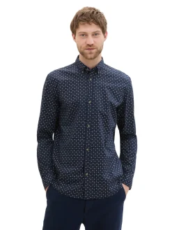 Herren Tom Tailor Denim Poplin Hemd mit Print