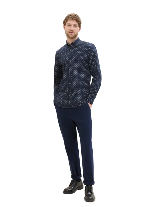 Herren Tom Tailor Denim Poplin Hemd mit Print
