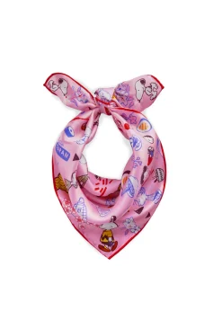 Damen Codello Premium Nickituch aus edler Seide mit Peanuts-Motiven
