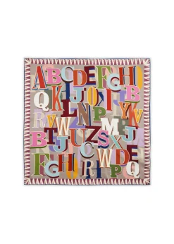 Damen Codello Premium Nickituch aus edler Seide mit Alphabet-Schriftzug