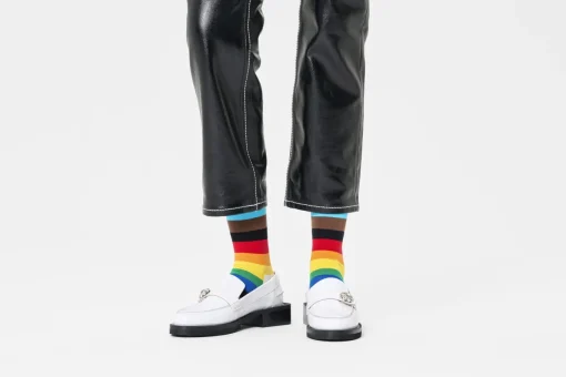 Damen Happy Socks Pride Stripe Sock