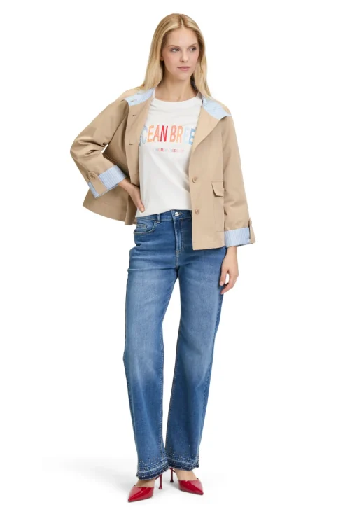 Damen Cartoon Printshirt