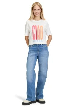 Damen Cartoon Printshirt