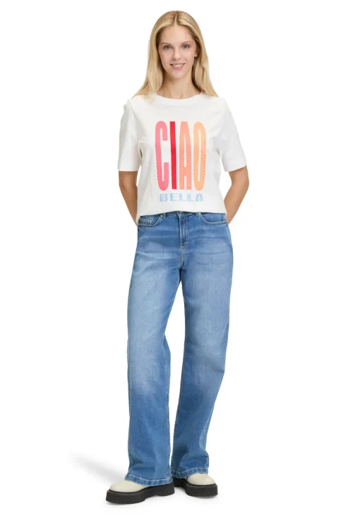 Damen Cartoon Printshirt