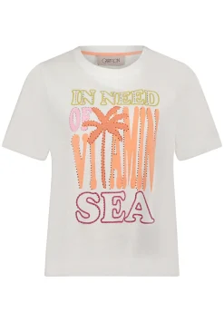 Damen Cartoon Printshirt