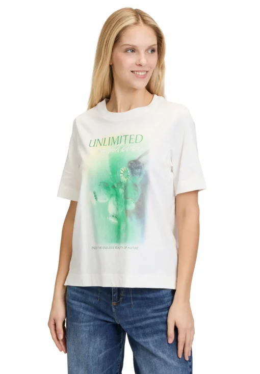Damen Cartoon Printshirt
