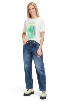 Damen Cartoon Printshirt