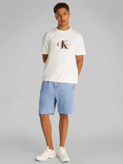 Herren Calvin Klein Jeans Pull on Relaxed Denim Short