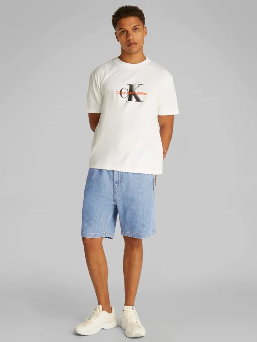 Herren Calvin Klein Jeans Pull on Relaxed Denim Short