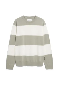 Herren armedangels Pullover aus Bio-Baumwolle LOUKAA STRIPES
