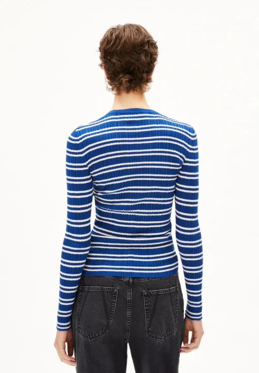 Damen armedangels Pullover aus Bio-Baumwolle ALAANIA CHIFFRON STR