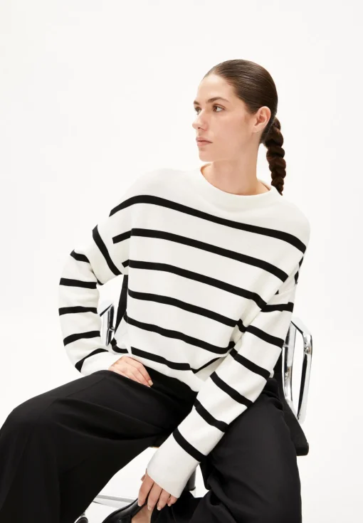 Damen armedangels Pullover aus Bio-Baumwolle MERINAA STRIPES