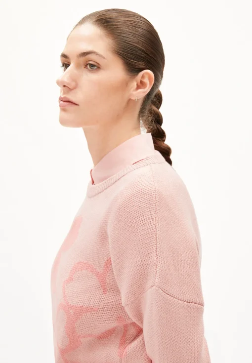Damen armedangels Pullover aus Bio-Baumwolle OLESSYAA CLOVER