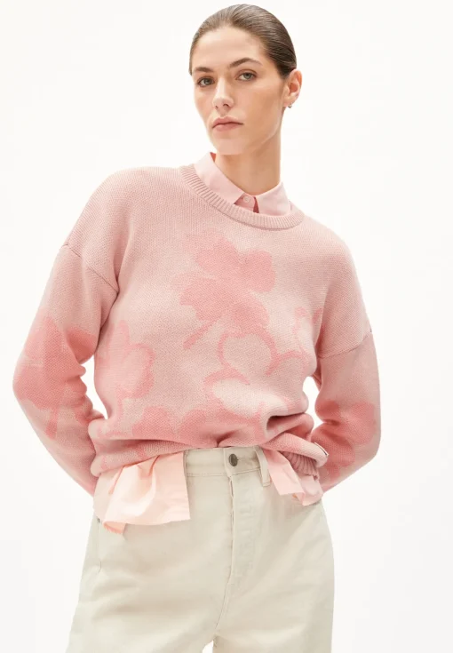 Damen armedangels Pullover aus Bio-Baumwolle OLESSYAA CLOVER