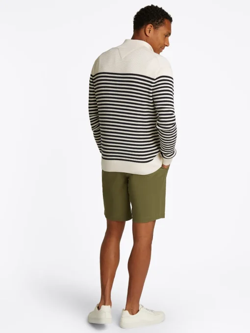 Herren Tommy Hilfiger Pullover aus Rippstrick mit Reißverschluss