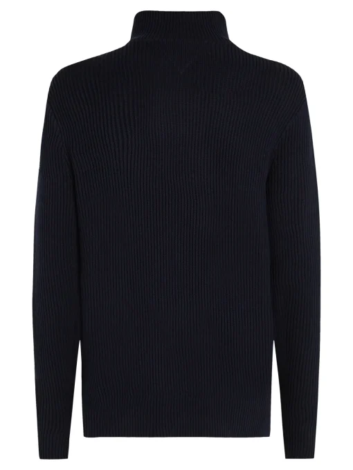 Herren Tommy Hilfiger Pullover aus Rippstrick mit Reißverschluss