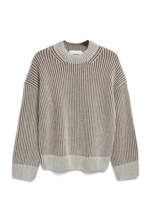 Damen armedangels Pullover Loose Fit aus Bio-Woll Mix SADNAA VANISEE