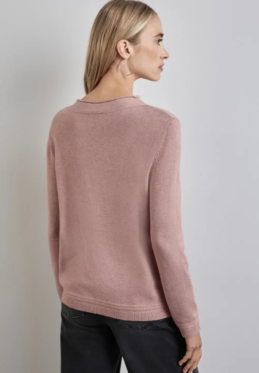 Damen Street One Pullover mit gerolltem Saum