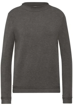 Damen Street One Pullover mit gerolltem Saum