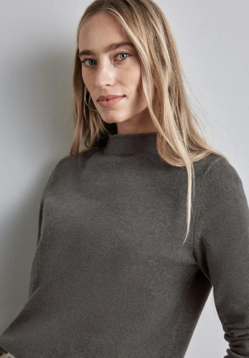 Damen Street One Pullover mit gerolltem Saum