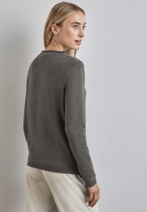 Damen Street One Pullover mit gerolltem Saum