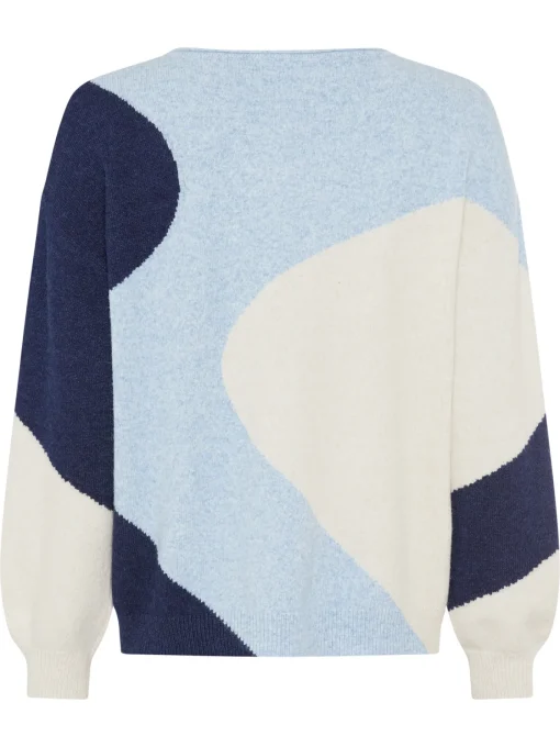Damen Olsen Pullover mit großflächigem Muster