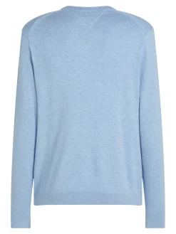 Herren Tommy Hilfiger Pullover mit Kaschmir und V-Ausschnitt