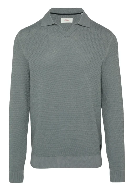Herren s.Oliver Pullover mit Polokragen