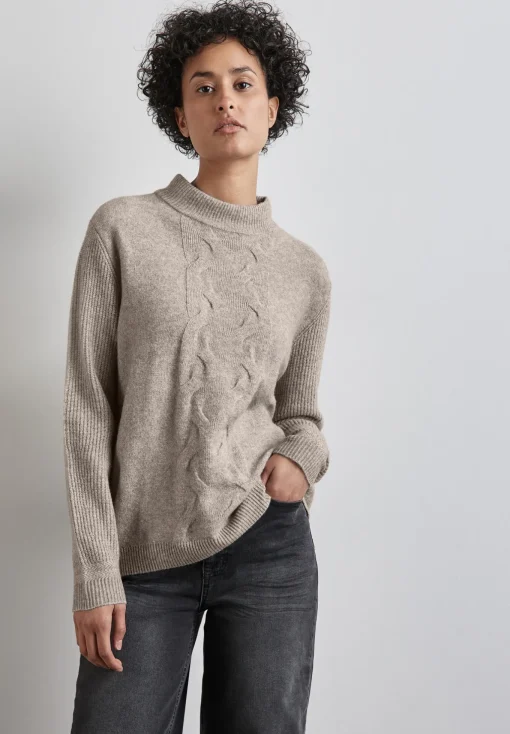 Damen Street One Pullover mit Strickmuster