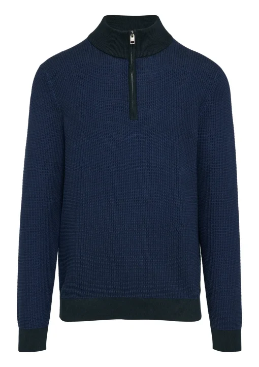 Herren s.Oliver Pullover mit Troyerkragen