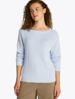 Damen Tommy Hilfiger Pullover mit U-Boot-Ausschnitt