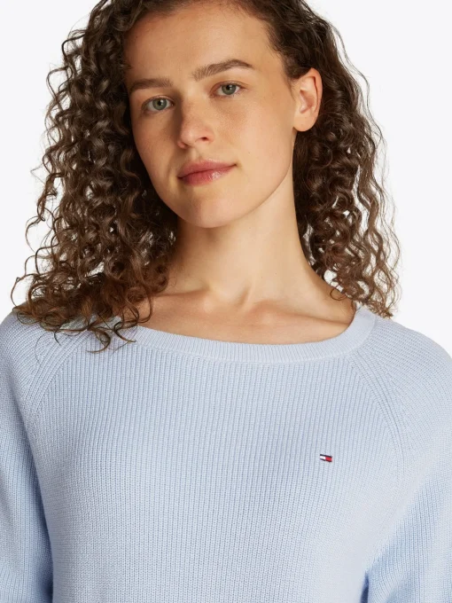 Damen Tommy Hilfiger Pullover mit U-Boot-Ausschnitt