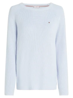 Damen Tommy Hilfiger Pullover mit U-Boot-Ausschnitt