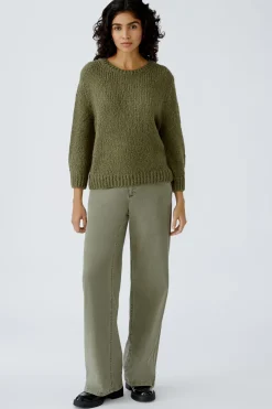 Damen Oui Pullover mit Wolle und Mohair