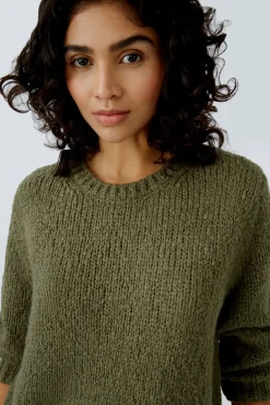 Damen Oui Pullover mit Wolle und Mohair